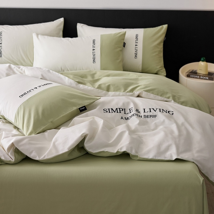 91家纺网 家纺一手货源 找家纺 （总）卡姿家纺 2025春夏新款无印水洗棉自由空间系列四件套