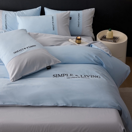 91家纺网 家纺一手货源 找家纺 （总）卡姿家纺 2025春夏新款无印水洗棉自由空间系列四件套