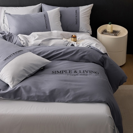 91家纺网 家纺一手货源 找家纺 （总）卡姿家纺 2025春夏新款无印水洗棉自由空间系列四件套