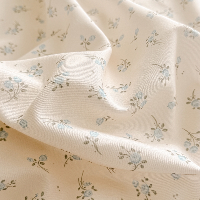 91家纺网 家纺一手货源 找家纺 壹号库 2025秋冬新款针织双层纱小清新印花四件套（专版花型） 半亩花田