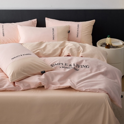 91家纺网 家纺一手货源 找家纺 （总）卡姿家纺 2025春夏新款无印水洗棉自由空间系列四件套