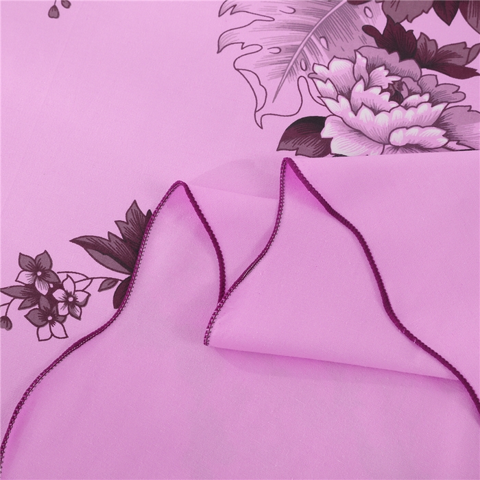 91家纺网 家纺一手货源 找家纺 居美良品 2025新款国民床单老式床单老粗布床单老上海床单-富贵牡丹花边款 富贵牡丹花边款-粉色