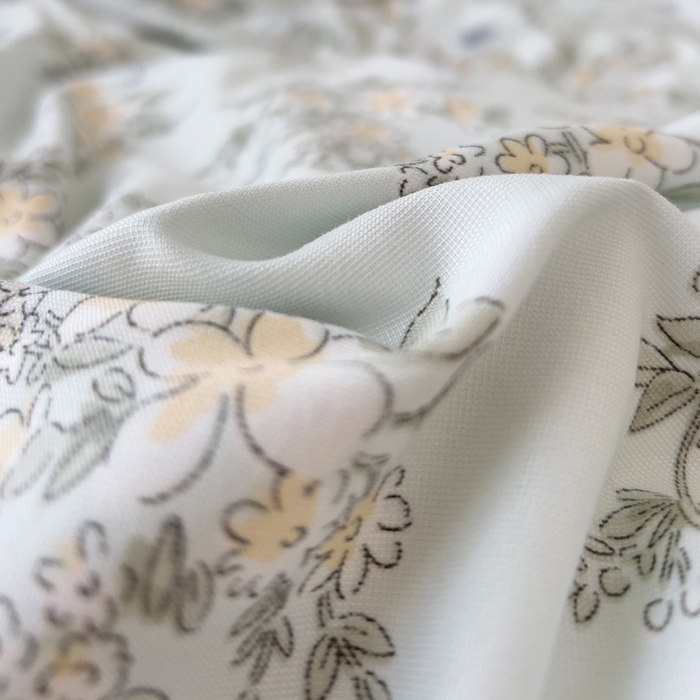 91家纺网 家纺一手货源 找家纺 金梦拉家纺 2025爆款新款A类加厚有氧针织棉双层纱四件套（吊边版）浅海繁星