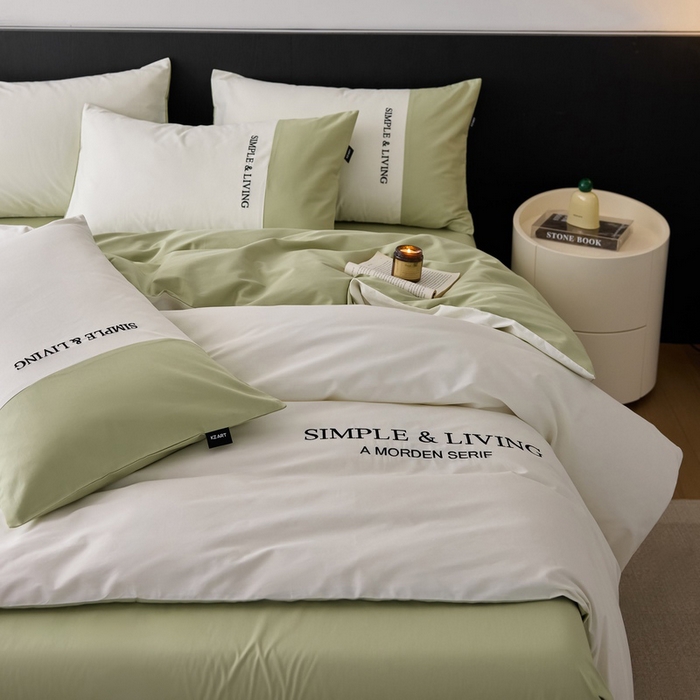 91家纺网 家纺一手货源 找家纺 （总）卡姿家纺 2025春夏新款无印水洗棉自由空间系列四件套