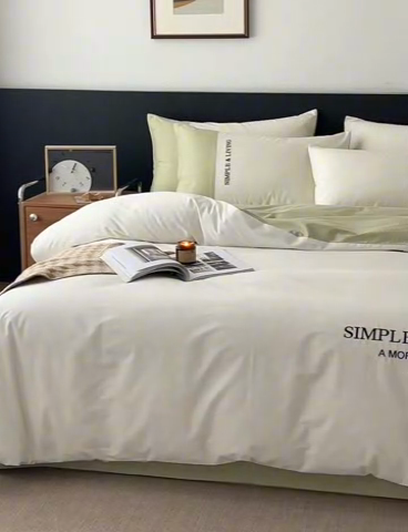 91家纺网 家纺一手货源 找家纺 （总）卡姿家纺 2025春夏新款无印水洗棉自由空间系列四件套