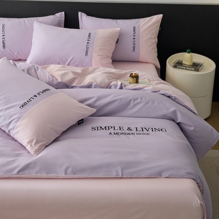 91家纺网 家纺一手货源 找家纺 （总）卡姿家纺 2025春夏新款无印水洗棉自由空间系列四件套