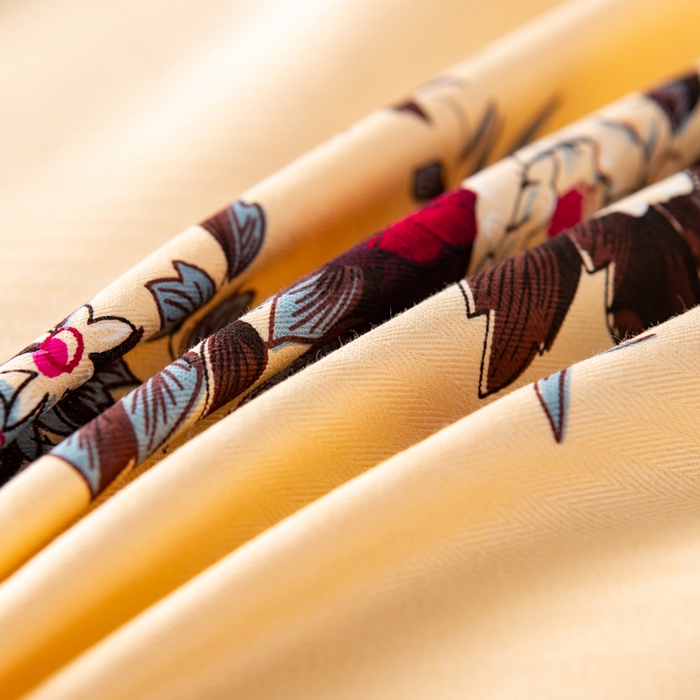 91家纺网 家纺一手货源 找家纺 居美良品 2025新款国民老上海床单 经典牡丹-米黄