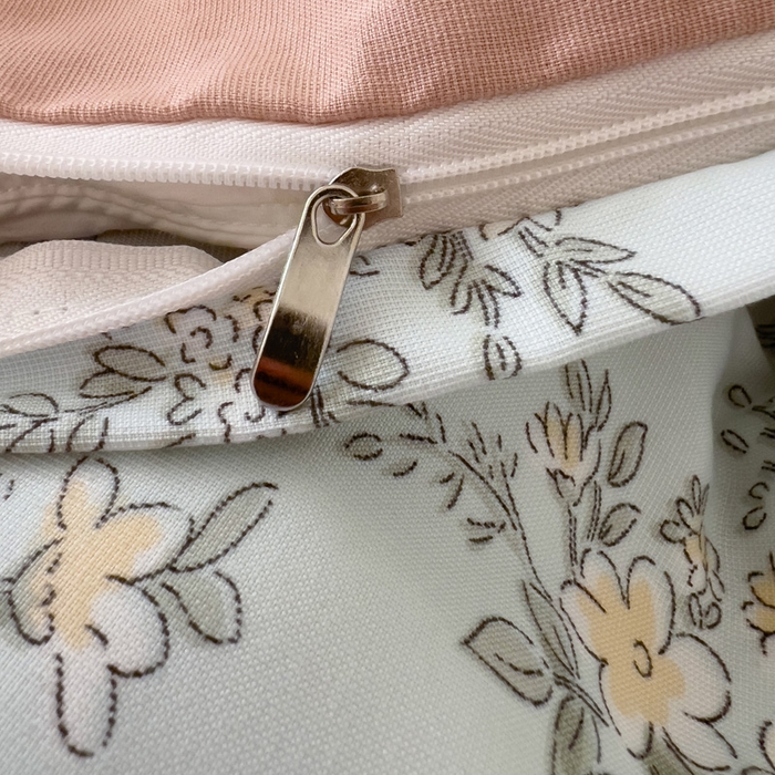 91家纺网 家纺一手货源 找家纺 金梦拉家纺 2025爆款新款A类加厚有氧针织棉双层纱四件套（吊边版）浅海繁星