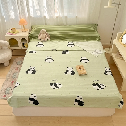 寻米 2025新款全棉印花旅行睡袋系列 爱你熊