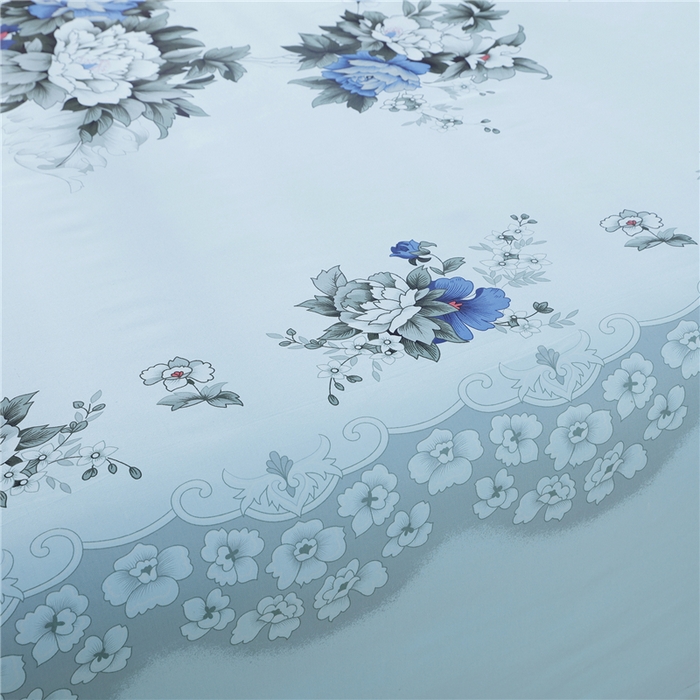 91家纺网 家纺一手货源 找家纺 居美良品 2025新款国民床单老式床单老粗布床单老上海床单-富贵牡丹花边款 富贵牡丹花边款-浅绿