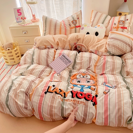 91家纺网 家纺一手货源 找家纺 优承佳生活馆 2025新款水洗m毛巾绣四件套 虎虎生威