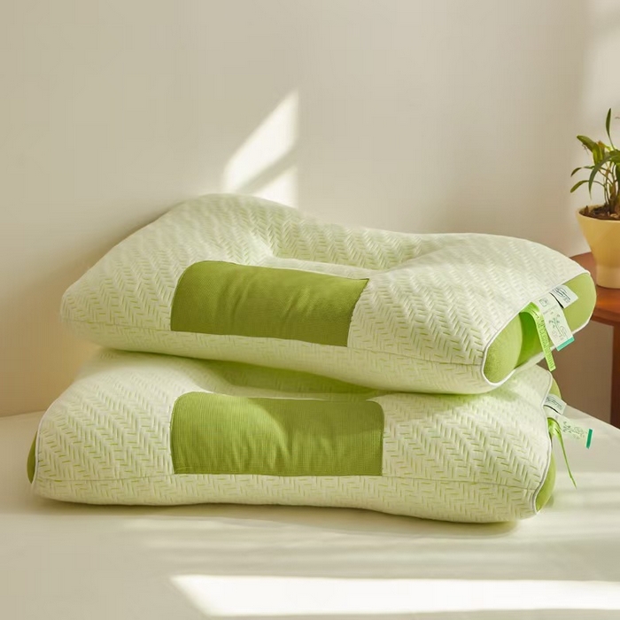 91家纺网 家纺一手货源 找家纺 （总）2025新款针织棉竹炭纤维安睡spa枕头枕芯