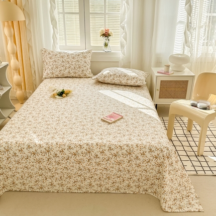 91家纺网 家纺一手货源 找家纺 （总）女子家纺 2025新款全棉老粗布A版单品床单