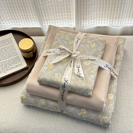 91家纺网 家纺一手货源 找家纺 （总）2025新款全棉A类双层纱四件套系列-叠拍