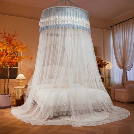 91家纺网 家纺一手货源 找家纺 （总）雪姿家纺 2025新款圆顶公主风落地蚊帐-倾城
