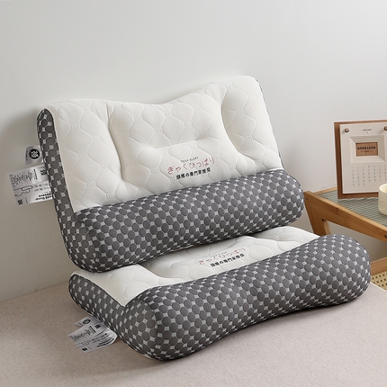 91家纺网 家纺一手货源 找家纺 （总）2025新款日式乳胶反牵引护颈枕枕头枕芯48*74cm