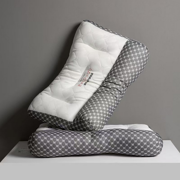 91家纺网 家纺一手货源 找家纺 （总）2025新款日式乳胶反牵引护颈枕枕头枕芯48*74cm