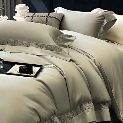 91家纺网 家纺一手货源 找家纺 （总）佳汐蓝家纺 2025新款160支全棉贡缎威尔系列四件套