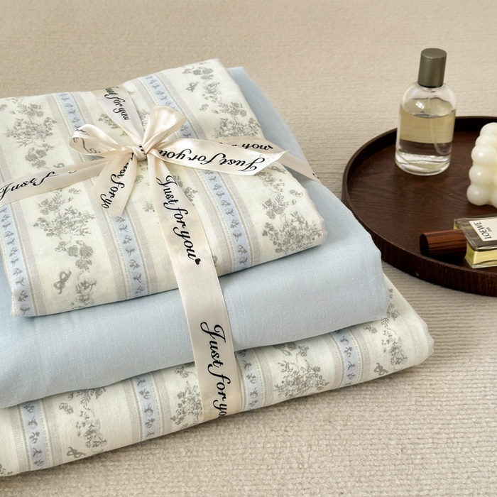 91家纺网 家纺一手货源 找家纺 （总）2025新款全棉A类双层纱四件套系列-叠拍