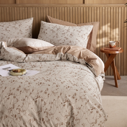 简家居  2025新款色织提花四件套-繁星 繁星-咖