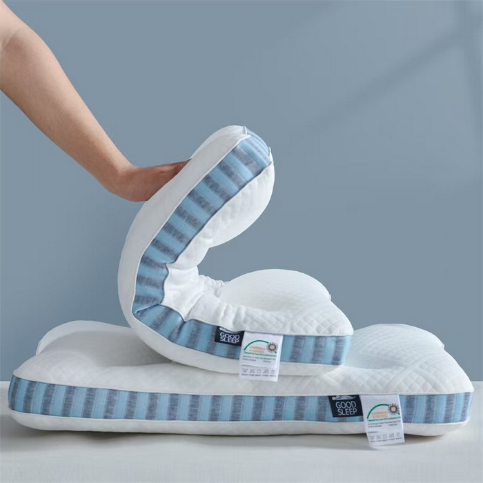 91家纺网 家纺一手货源 找家纺 （总）2025新款抗菌针织棉分区记忆spa枕  枕头枕芯66*43*6cm