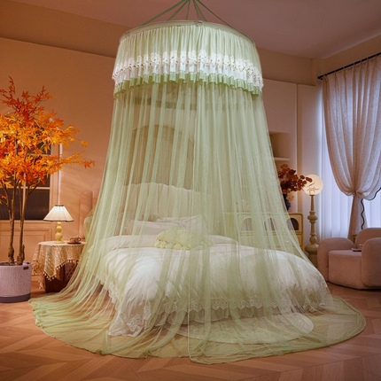 91家纺网 家纺一手货源 找家纺 （总）雪姿家纺 2025新款圆顶公主风落地蚊帐-倾城