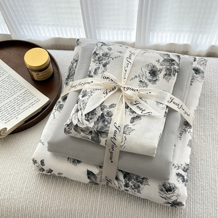 91家纺网 家纺一手货源 找家纺 （总）2025新款全棉A类双层纱四件套系列-叠拍