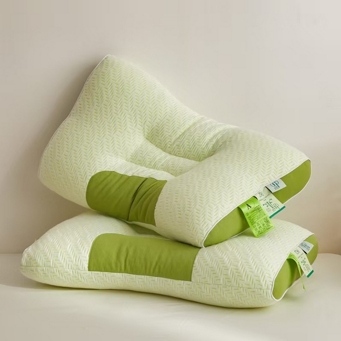 91家纺网 家纺一手货源 找家纺 （总）2025新款针织棉竹炭纤维安睡spa枕头枕芯