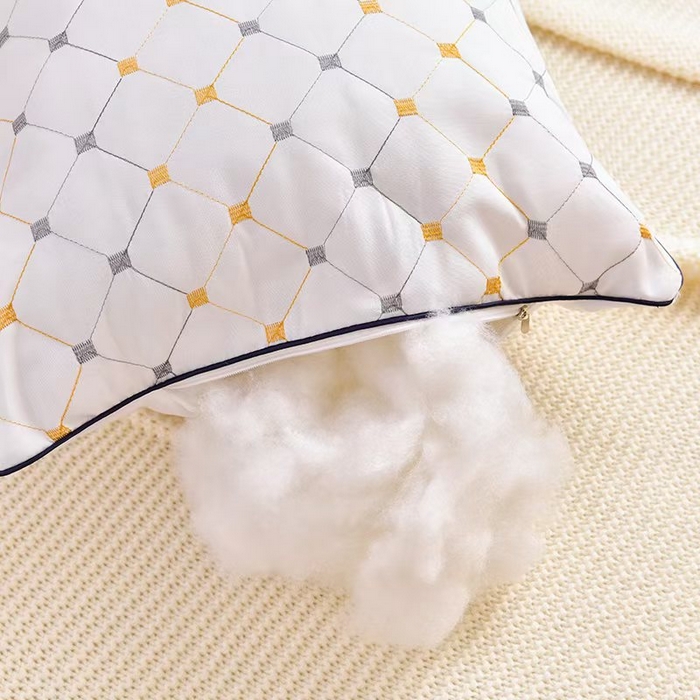 91家纺网 家纺一手货源 找家纺 （总）2025新款立体绗缝满天星酒店枕  枕头枕芯48*74cm