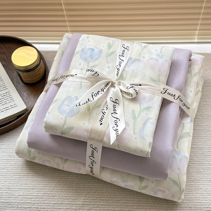 91家纺网 家纺一手货源 找家纺 （总）2025新款全棉A类双层纱四件套系列-叠拍