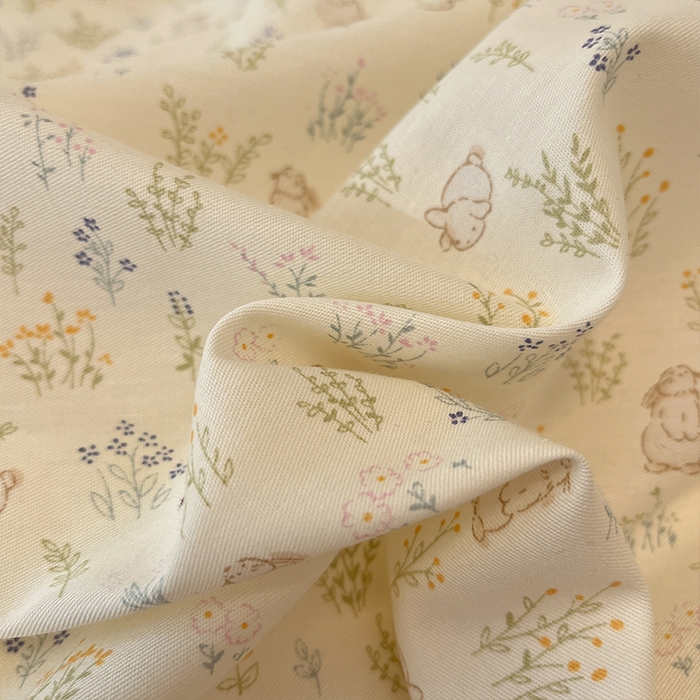 91家纺网 家纺一手货源 找家纺 蓝邻家纺 2025年新款全棉法式清新公主风双层花边四件套系列 初旭