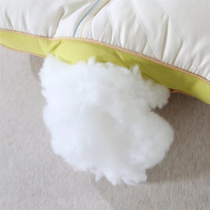 91家纺网 家纺一手货源 找家纺 （总）2025新款小奶蕉乳胶护颈枕  枕头枕芯48*74cm