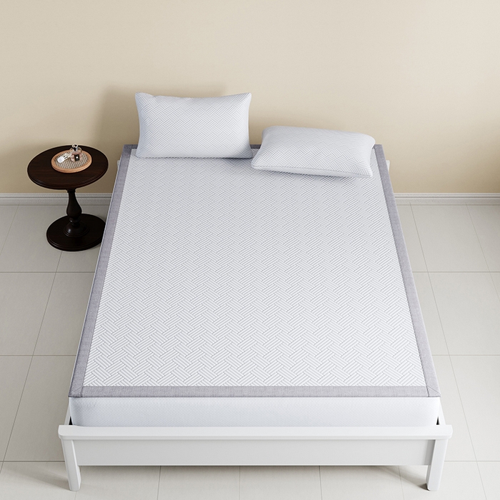 91家纺网 家纺一手货源 找家纺 野马 2025新款跨境外贸亚马逊专供PE小冰块凉席【支持跨境电商要求】提供一件代发,JIT定制需求 白色