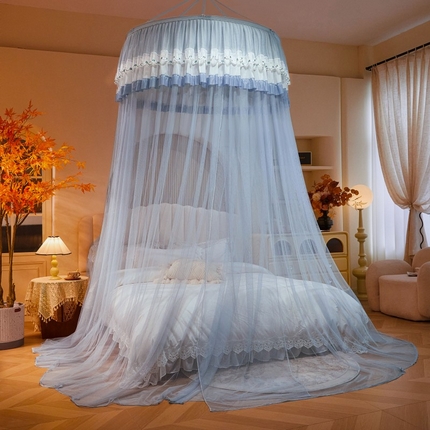 91家纺网 家纺一手货源 找家纺 （总）雪姿家纺 2025新款圆顶公主风落地蚊帐-倾城