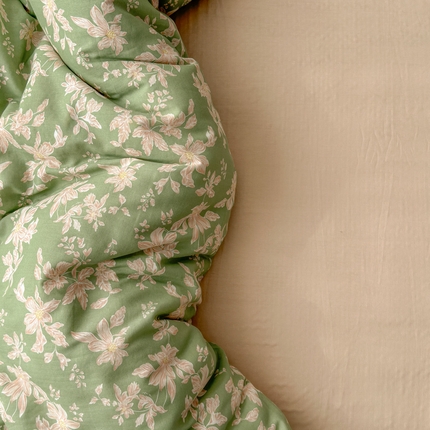 2025新款全棉A类双层纱四件套系列-床拍 温婉花语