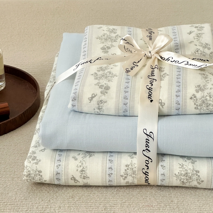 91家纺网 家纺一手货源 找家纺 （总）2025新款全棉A类双层纱四件套系列-叠拍