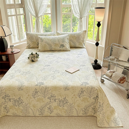 91家纺网 家纺一手货源 找家纺 （总）女子家纺 2025新款全棉老粗布A版单品床单