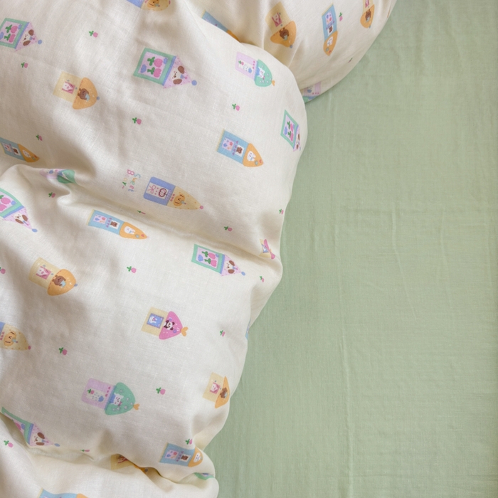 91家纺网 家纺一手货源 找家纺 2025新款全棉A类双层纱四件套系列-床拍 爱丁堡