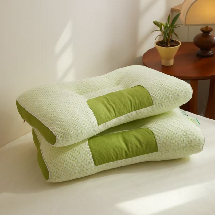 91家纺网 家纺一手货源 找家纺 （总）2025新款针织棉竹炭纤维安睡spa枕头枕芯