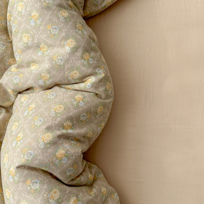 91家纺网 家纺一手货源 找家纺 2025新款全棉A类双层纱四件套系列-床拍 写意风情