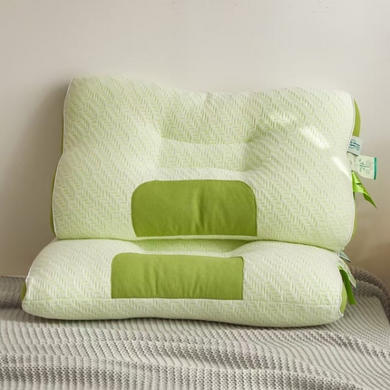 91家纺网 家纺一手货源 找家纺 （总）2025新款针织棉竹炭纤维安睡spa枕头枕芯