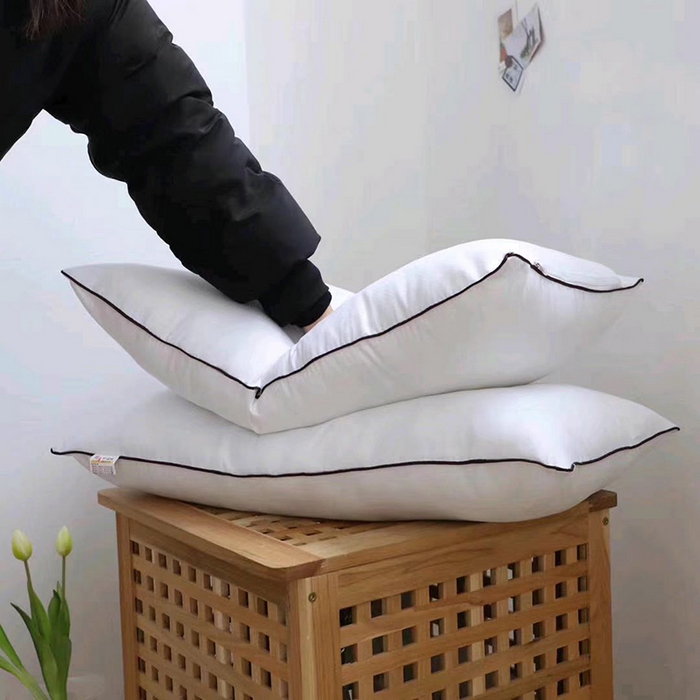 91家纺网 家纺一手货源 找家纺 （总）2025新款白色磨毛压不扁高弹枕  跑量 特惠枕头枕芯