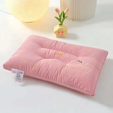 91家纺网 家纺一手货源 找家纺 2025新款猫肚枕枕头枕芯48x74cm/只 粉色