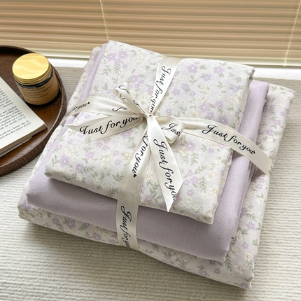 91家纺网 家纺一手货源 找家纺 （总）2025新款全棉A类双层纱四件套系列-叠拍