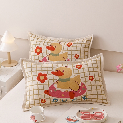 91家纺网 家纺一手货源 找家纺 （总）悦然毛巾被 2025新款全棉四层纱布儿童枕套