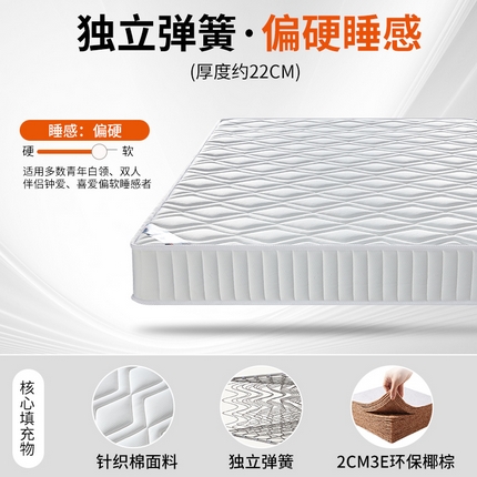 91家纺网 家纺一手货源 找家纺 （总）2025新款针织面料乳胶独立弹簧床垫