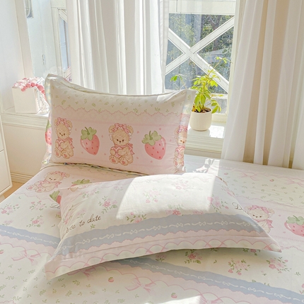 91家纺网 家纺一手货源 找家纺 （总）朵安 2025新款全棉斜纹喷气12868系列单品枕套