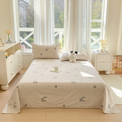 91家纺网 家纺一手货源 找家纺 （总）朵安 2025新款全棉斜纹喷气12868系列单品床单