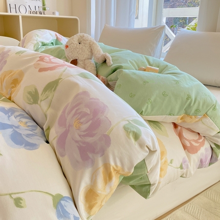 91家纺网 家纺一手货源 找家纺 （总）朵安 2025新款全棉斜纹喷气12868系列单品被套