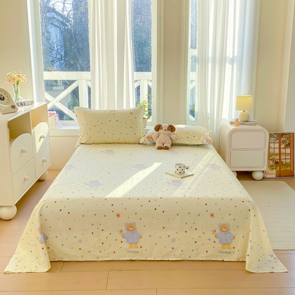 91家纺网 家纺一手货源 找家纺 （总）朵安 2025新款全棉斜纹喷气12868系列单品床单